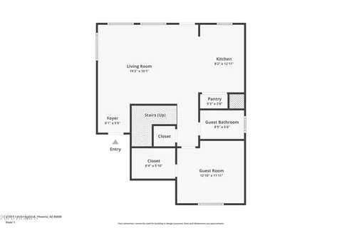 Floorplan - 2733 E Cambridge Ave, Phoenix, AZ 85008 photo 2 of 2