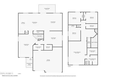 Floorplan - 10640 E Carol Ave, Mesa, AZ 85208 photo 1 of 2