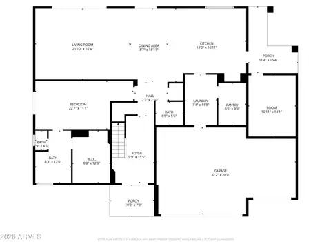 Floorplan - 2212 E Cinnabar Ave, Phoenix, AZ 85028 photo 2 of 3