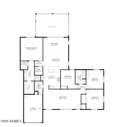 Floorplan - 3746 E Fairmount Ave, Phoenix, AZ 85018 photo 1 of 1