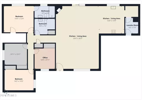 Floorplan - 3110 E Lupine Ave, Phoenix, AZ 85028 photo 1 of 1