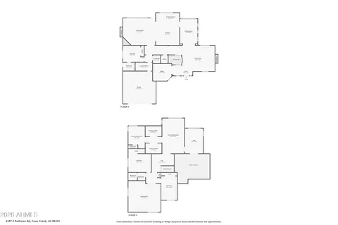 Floorplan - 4107 E Pullman Rd, Cave Creek, AZ 85331 photo 1 of 1