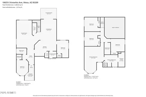 Floorplan - 10625 E Knowles Ave, Mesa, AZ 85209 photo 1 of 1
