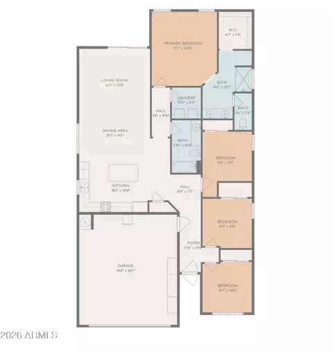 Floorplan - 1712 W Cameron Blvd, Coolidge, AZ 85128 photo 2 of 2