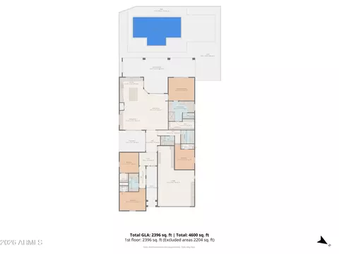 Floorplan - 9517 E Tungsten Dr, Mesa, AZ 85212 photo 1 of 2