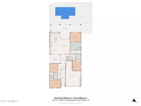 Floorplan - 9517 E Tungsten Dr, Mesa, AZ 85212 photo 2 of 2