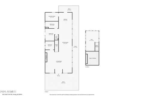 Floorplan - 84 E Mail Trail Rd, Young, AZ 85554 photo 1 of 2