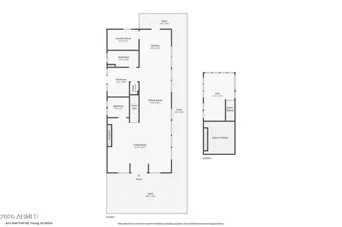 Floorplan - 84 E Mail Trail Rd, Young, AZ 85554 photo 2 of 2