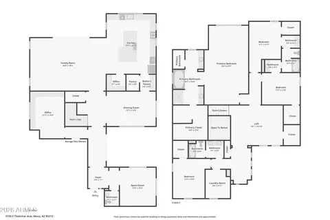 Floorplan - 9730 E Thatcher Ave, Mesa, AZ 85212 photo 1 of 1