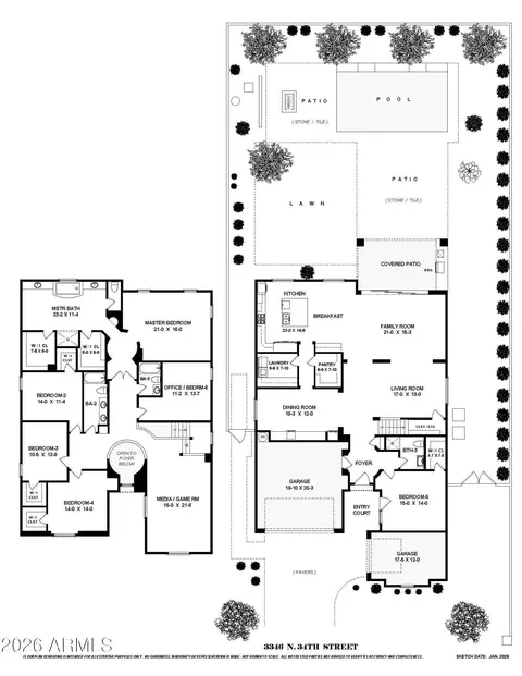 Floorplan - 3346 N 34th St, Phoenix, AZ 85018 photo 2 of 2