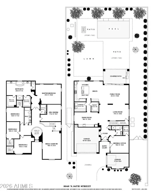 Floorplan - 3346 N 34th St, Phoenix, AZ 85018 photo 1 of 2