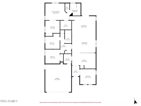 Floorplan - 3740 E Jaguar Ave, Gilbert, AZ 85298 photo 1 of 1