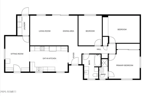 Floorplan - 940 E Berridge Ln, Phoenix, AZ 85014 photo 1 of 1