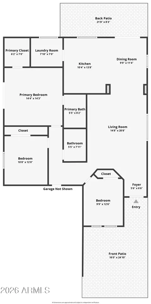 Floorplan - 5634 E Florian Ave, Mesa, AZ 85206 photo 1 of 1