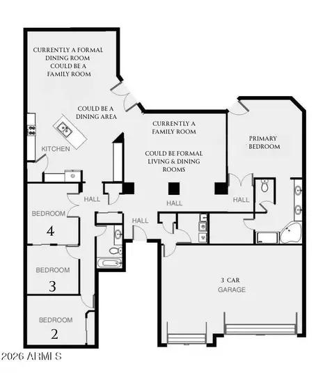 Floorplan - 11443 Ellis St, Mesa, AZ 85207 photo 1 of 1