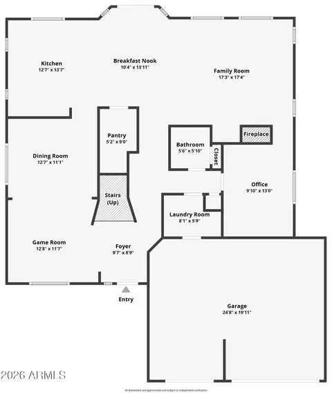 Floorplan - 3356 E Mayberry Ave, Gilbert, AZ 85297 photo 1 of 2