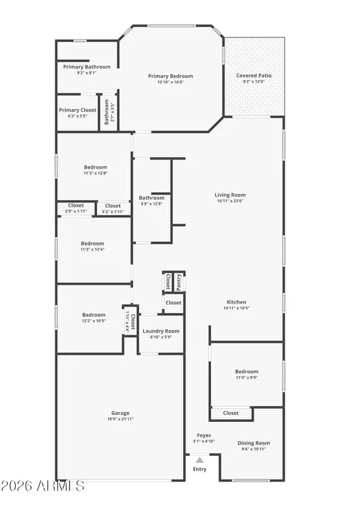 Floorplan - 3352 E Wildhorse Dr, Gilbert, AZ 85297 photo 1 of 1