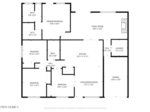 Floorplan - 4414 E Montecito Ave, Phoenix, AZ 85018 photo 1 of 1