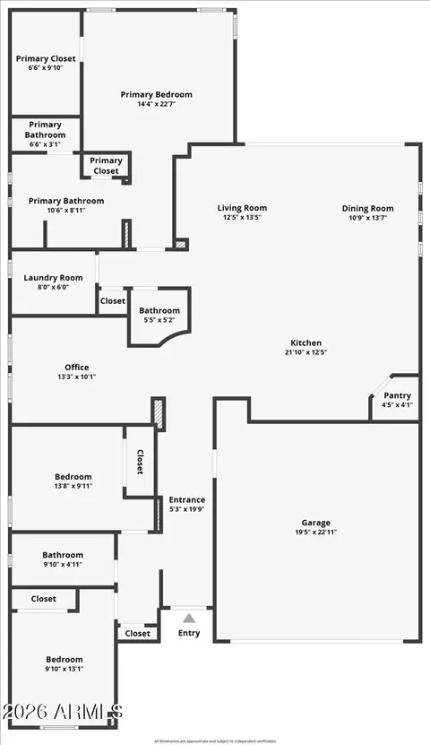 Floorplan - 4288 E Skousen St, Gilbert, AZ 85295 photo 1 of 1