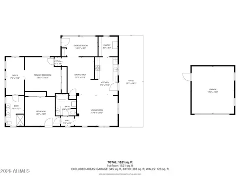 Floorplan - 140 N Kellner Ave, Superior, AZ 85173 photo 1 of 2