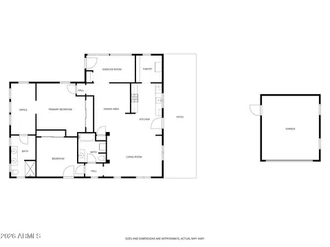 Floorplan - 140 N Kellner Ave, Superior, AZ 85173 photo 2 of 2