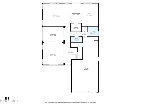 Floorplan - 1925 E Mia Ln, Gilbert, AZ 85298 photo 2 of 3