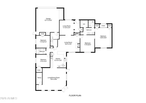 Floorplan - 1341 E Garnet Cir, Mesa, AZ 85204 photo 1 of 1