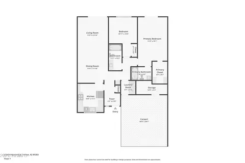 Floorplan - 534 W Harvard Dr, Tempe, AZ 85283 photo 1 of 1
