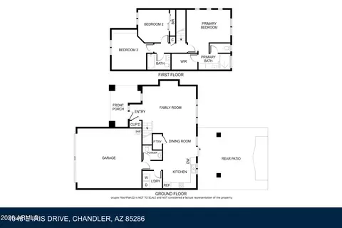 Floorplan - 1048 E Iris Dr, Chandler, AZ 85286 photo 1 of 2