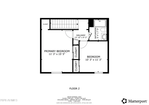 Floorplan - 792 Eugie Ave, Phoenix, AZ 85022 photo 2 of 2