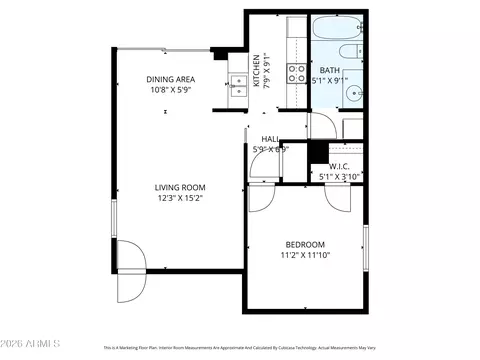 Floorplan - 5135 N 10th St #18, Phoenix, AZ 85014 photo 1 of 2
