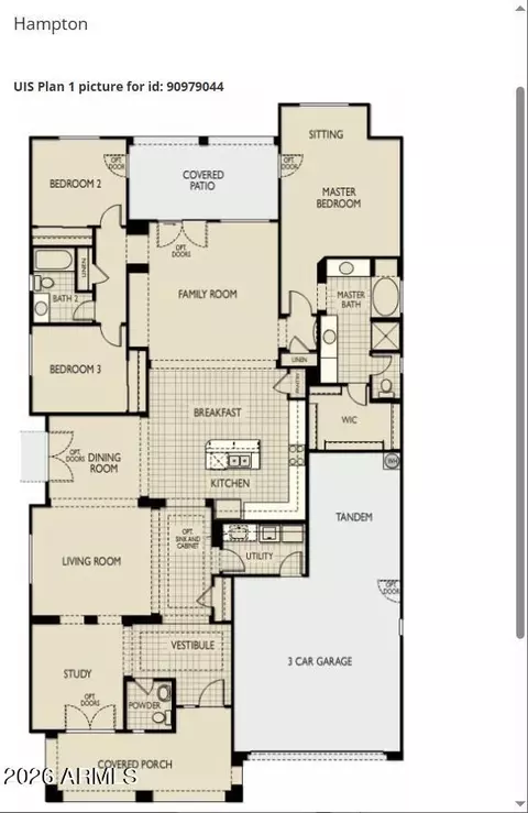 Floorplan - 3435 E Morrison Ranch Pkwy, Gilbert, AZ 85296 photo 1 of 1