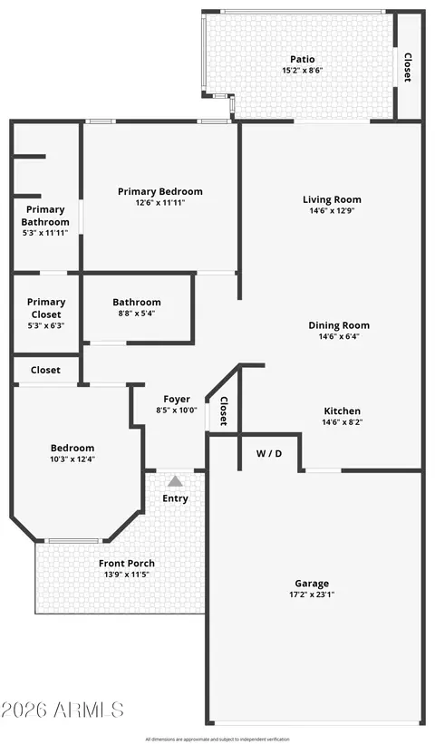 Floorplan - 10960 E Monte Ave #185, Mesa, AZ 85209 photo 1 of 1