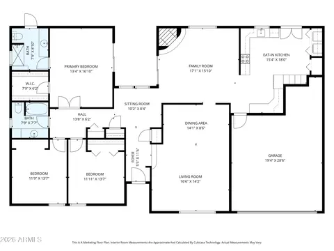 Floorplan - 3253 E Vogel Ave, Phoenix, AZ 85028 photo 2 of 4