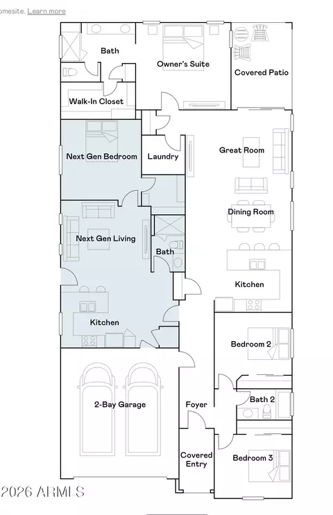 Floorplan - 3338 S Piedra --, Mesa, AZ 85212 photo 1 of 2