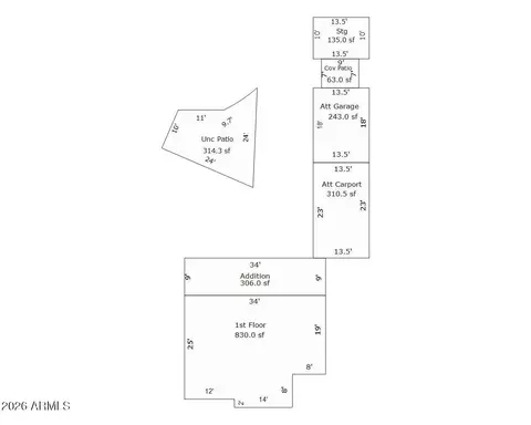 Floorplan - 2242 E Harvard St, Phoenix, AZ 85006 photo 4 of 4