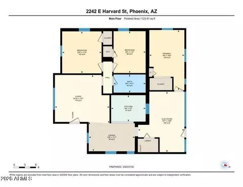 Floorplan - 2242 E Harvard St, Phoenix, AZ 85006 photo 3 of 4