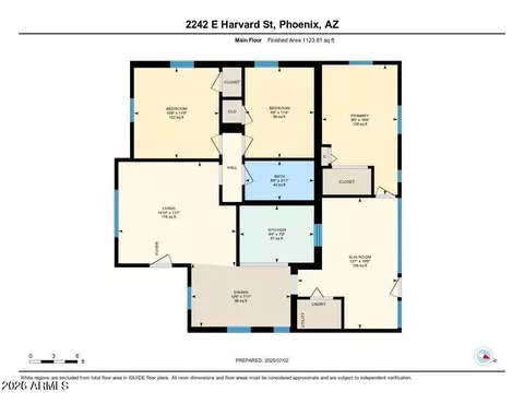 Floorplan - 2242 E Harvard St, Phoenix, AZ 85006 photo 1 of 4