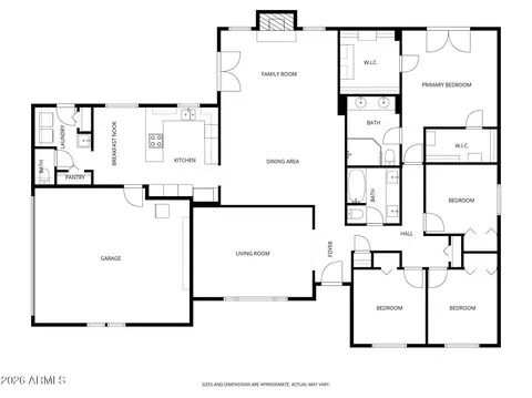 Floorplan - 1319 E Sagebrush St, Gilbert, AZ 85296 photo 2 of 2