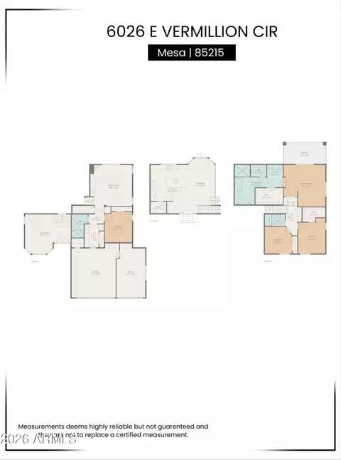 Floorplan - 6026 E Vermillion Cir, Mesa, AZ 85215 photo 1 of 4