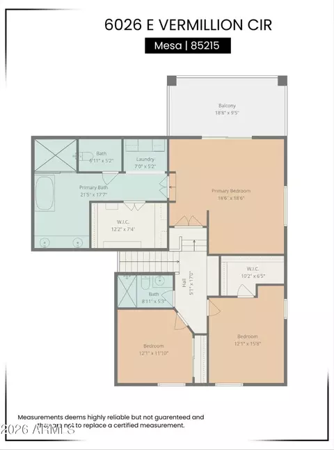 Floorplan - 6026 E Vermillion Cir, Mesa, AZ 85215 photo 4 of 4