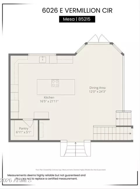 Floorplan - 6026 E Vermillion Cir, Mesa, AZ 85215 photo 3 of 4