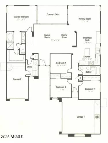 Floorplan - 3257 E Maplewood St, Gilbert, AZ 85297 photo 1 of 1