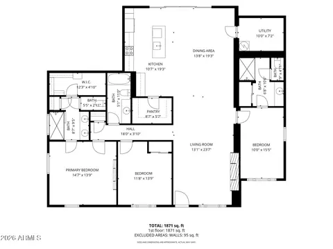 Floorplan - 2507 E Devonshire Ave, Phoenix, AZ 85016 photo 1 of 1