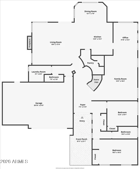 Floorplan - 3141 E Desert Flower Ln, Phoenix, AZ 85048 photo 2 of 2