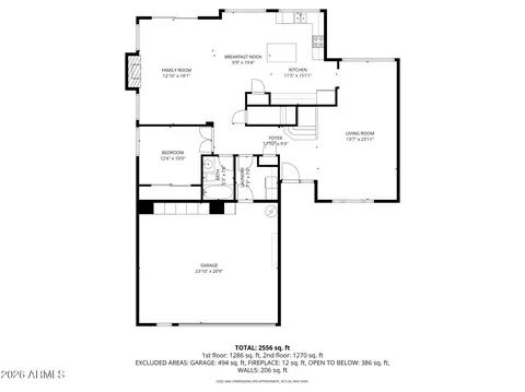 Floorplan - 1466 E Bruce Ave, Gilbert, AZ 85234 photo 1 of 3