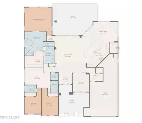 Floorplan - 3746 E Azalea Dr, Gilbert, AZ 85298 photo 1 of 1