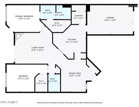 Floorplan - 1747 E Northern Ave #181, Phoenix, AZ 85020 photo 1 of 1