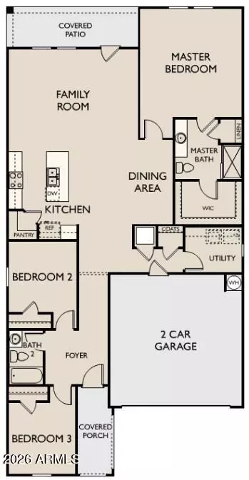 Floorplan - 13028 E Wallflower Ln, Florence, AZ 85132 photo 1 of 1