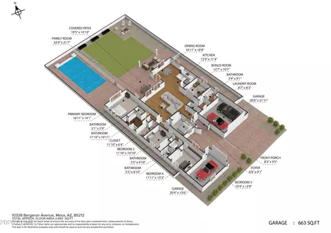 Floorplan - 10326 E Bergeron Ave, Mesa, AZ 85212 photo 3 of 4